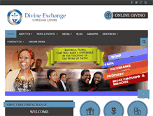 Tablet Screenshot of divineexchange.org.uk